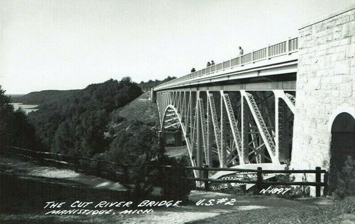 Cut River Bridge - Postcard (newer photo)